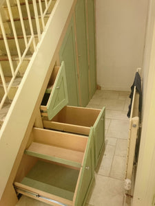 Understairs drawers and doors